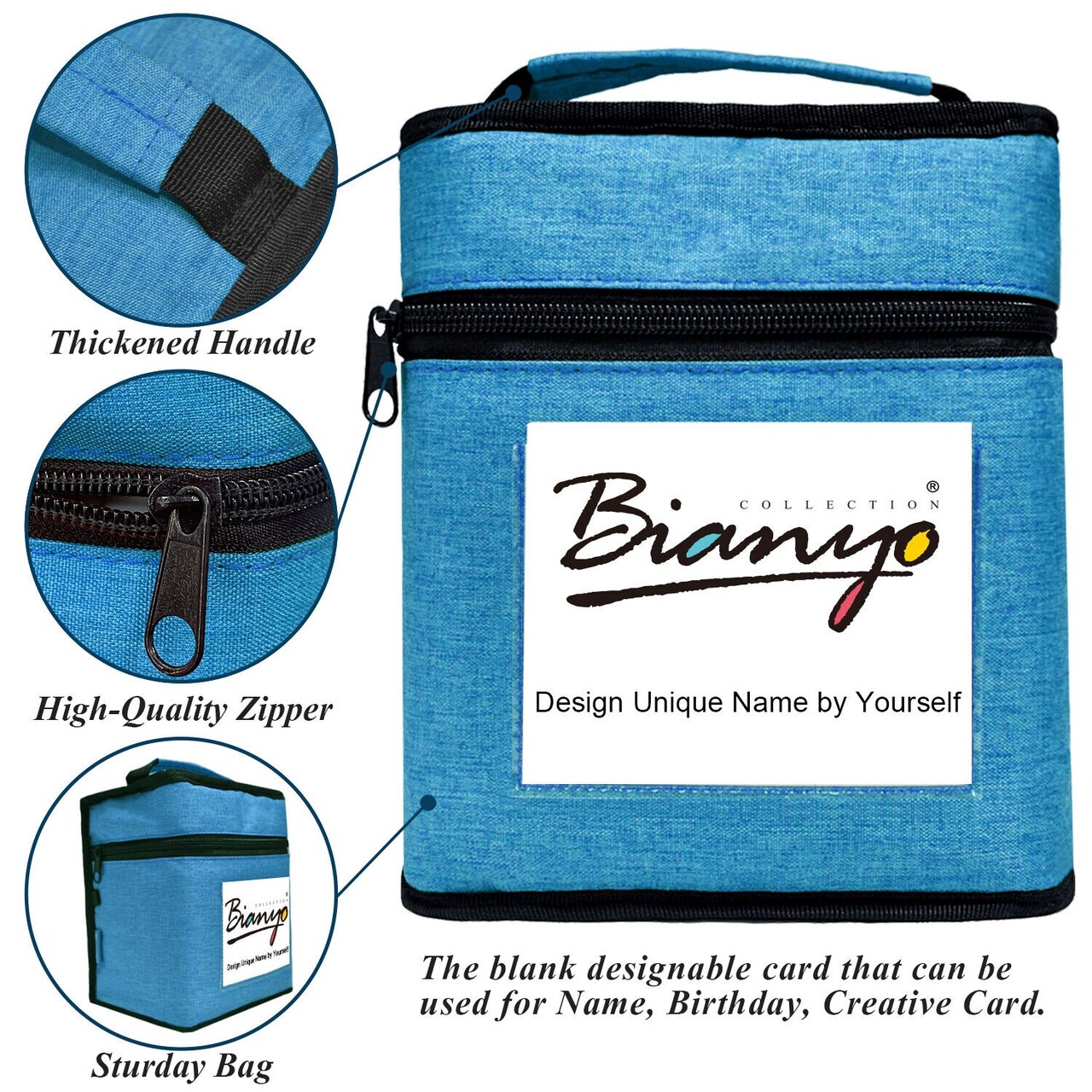 72 Classic Dual-Tip Sketch Markers Set with Carrying Bag (4 Colors)